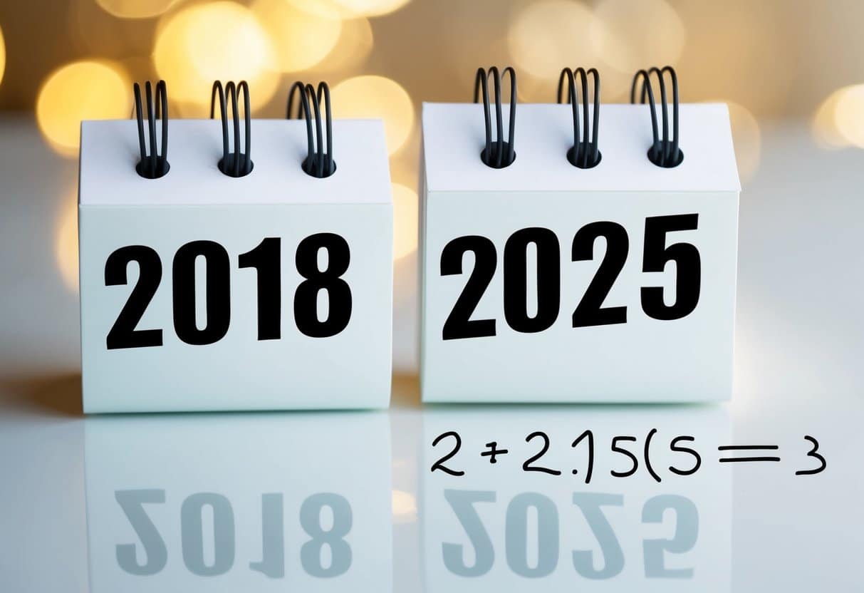 Quem nasceu em 2018 tem quantos anos em 2025?