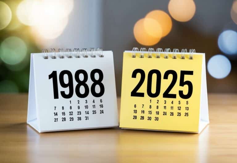 Quem nasceu em 1988 tem quantos anos em 2025?