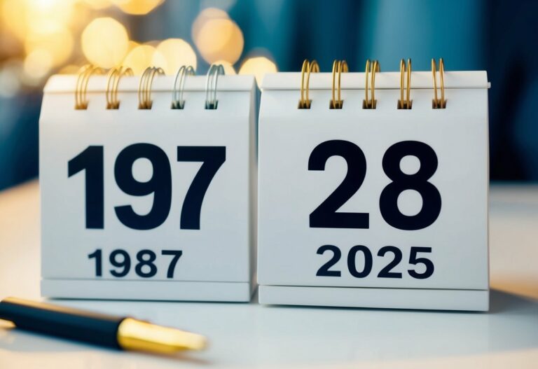 Quem nasceu em 1987 tem quantos anos em 2025?