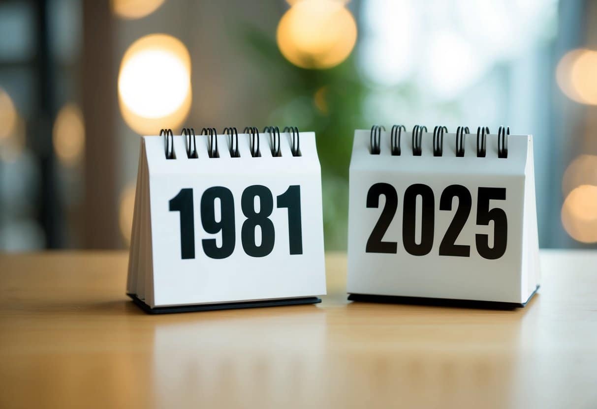 Quem nasceu em 1981 tem quantos anos em 2025?