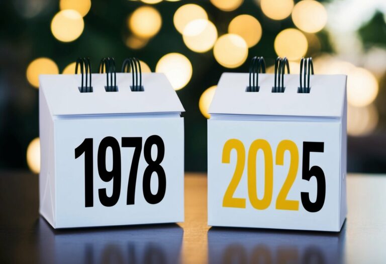 Quem nasceu em 1978 tem quantos anos em 2025?