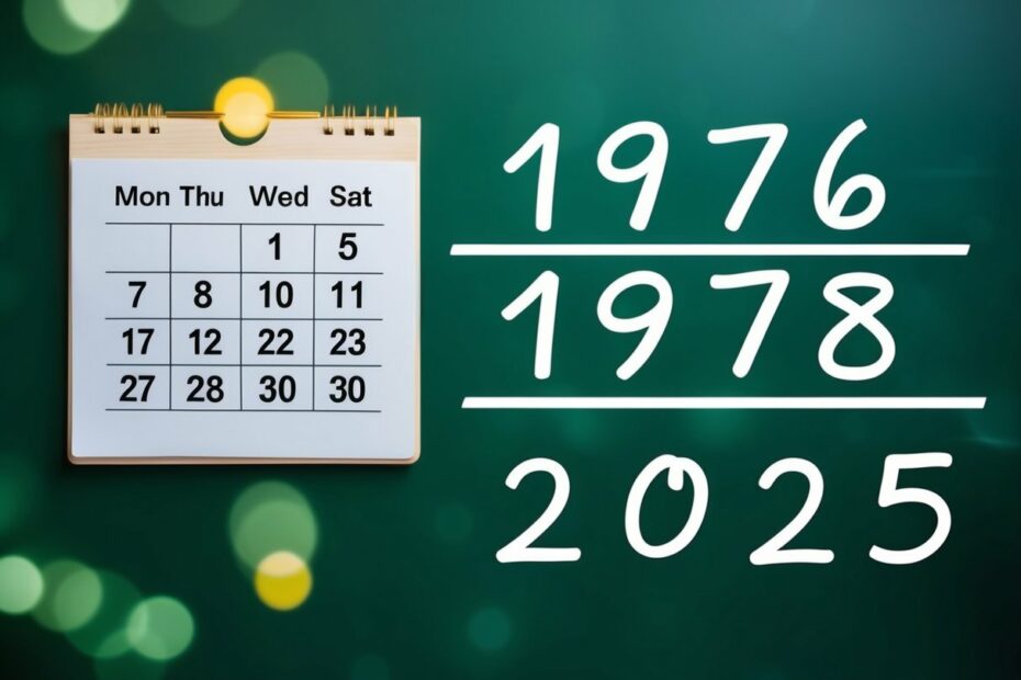 Quem nasceu em 1976 tem quantos anos em 2025?
