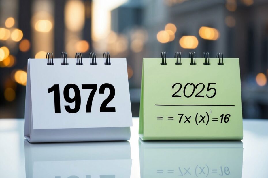 Quem nasceu em 1972 tem quantos anos em 2025?
