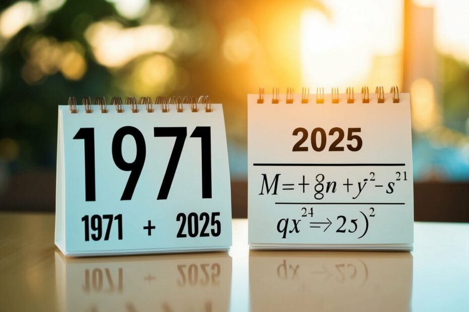 Quem nasceu em 1971 tem quantos anos em 2025?