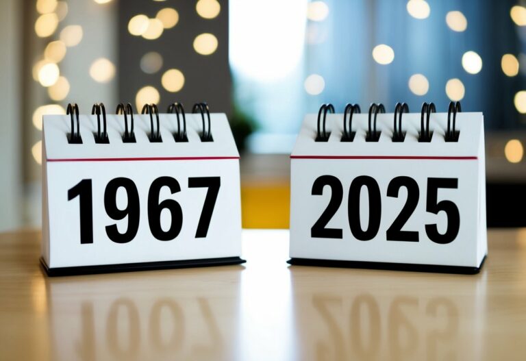 Quem nasceu em 1967 tem quantos anos em 2025?