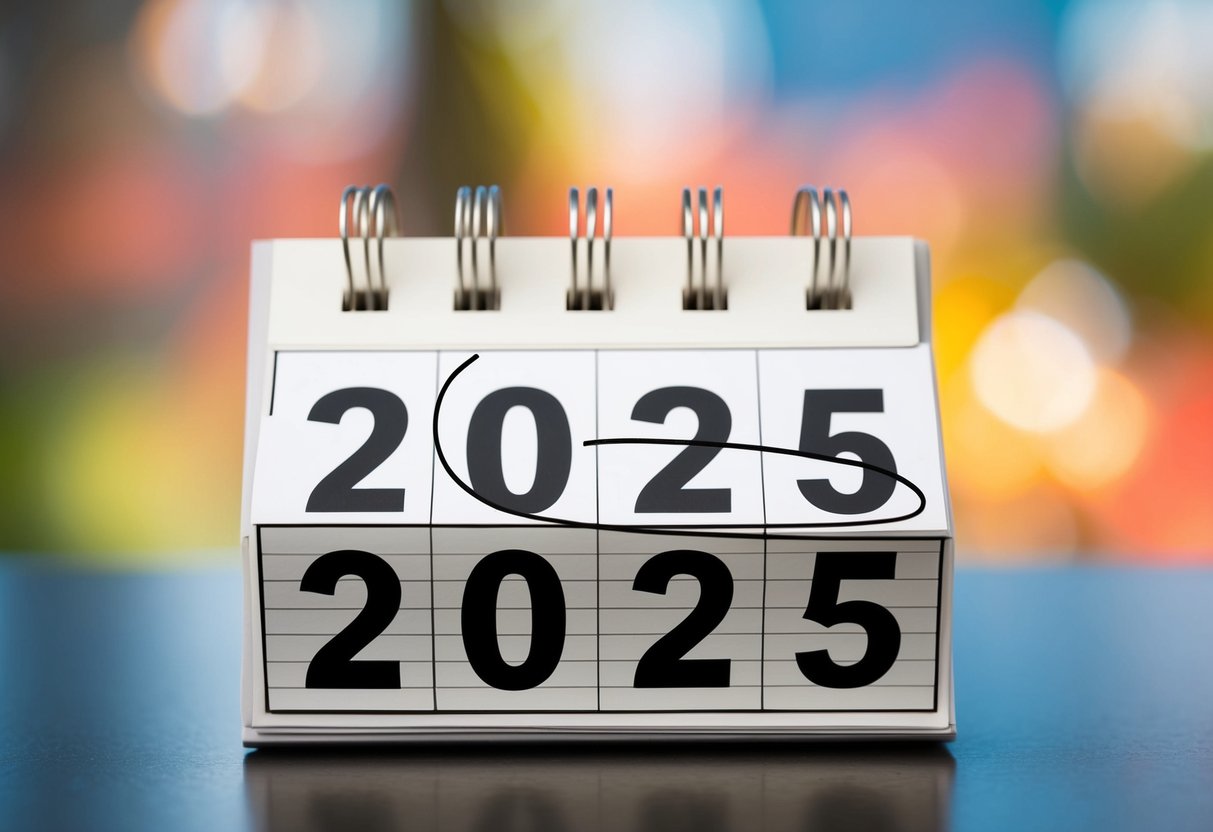 Um calendário mostrando o ano de 2025 com o ano de nascimento de 2002 circled, indicando a idade de 23